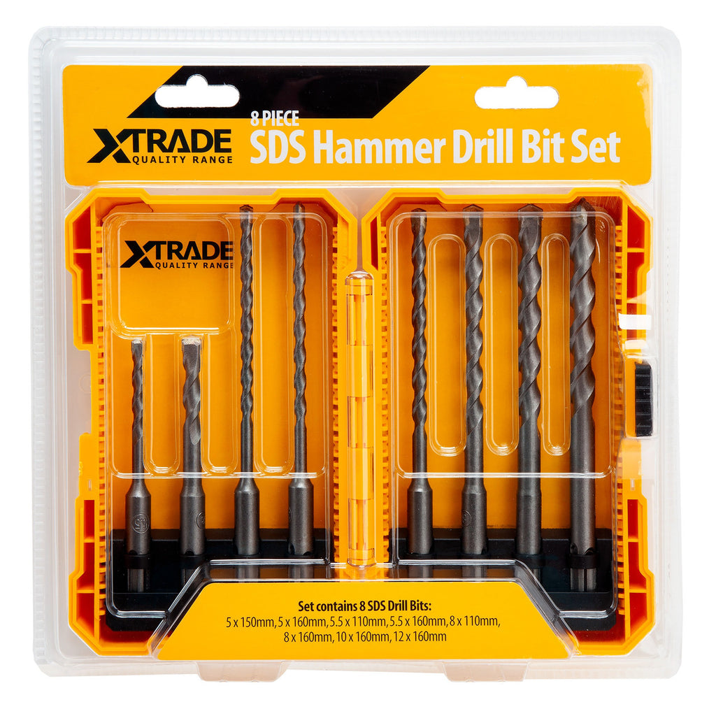 XTrade X0900226 SDS Drill Bit Set (8 Piece)