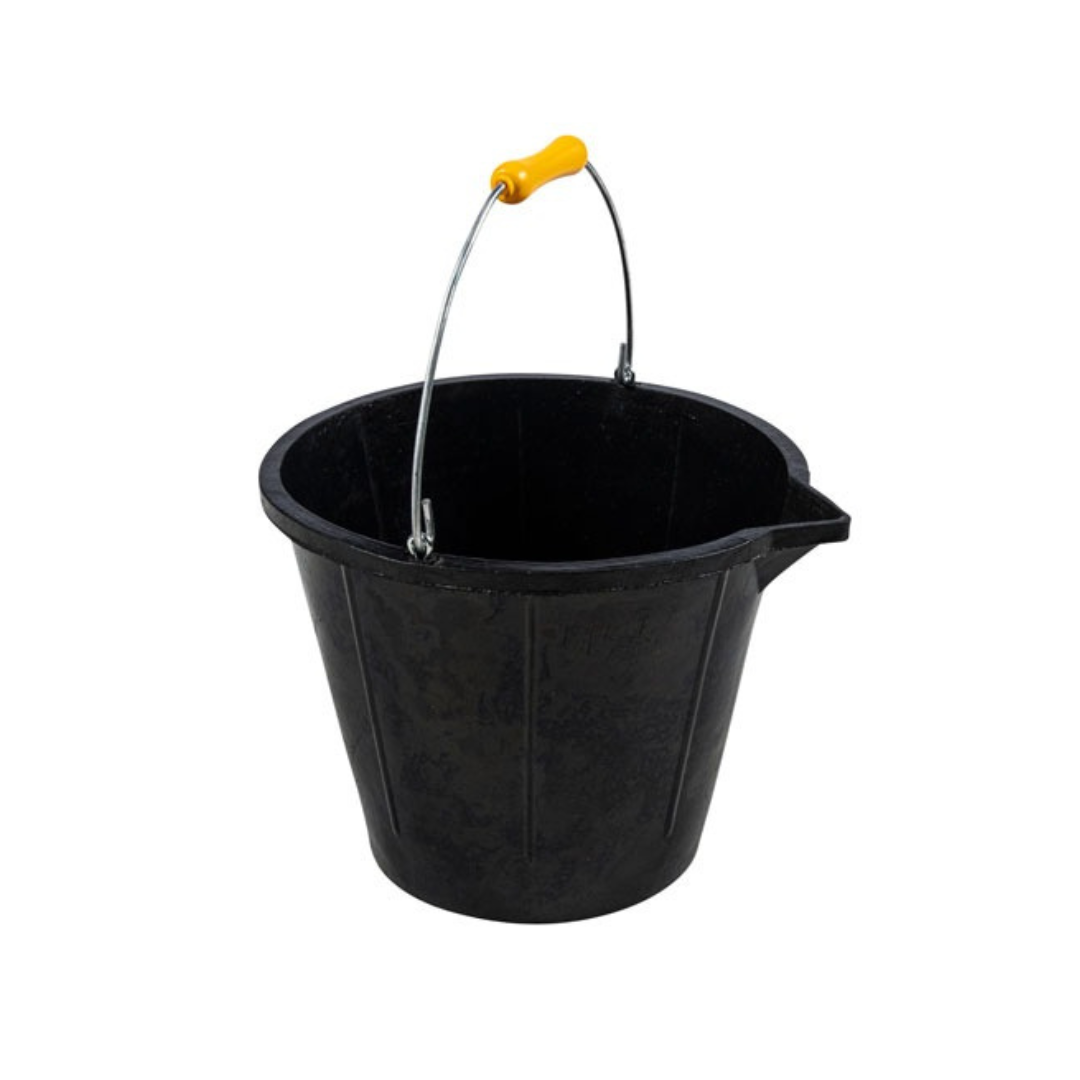 XTrade X0900212 Rubber Builders Bucket Black 14L