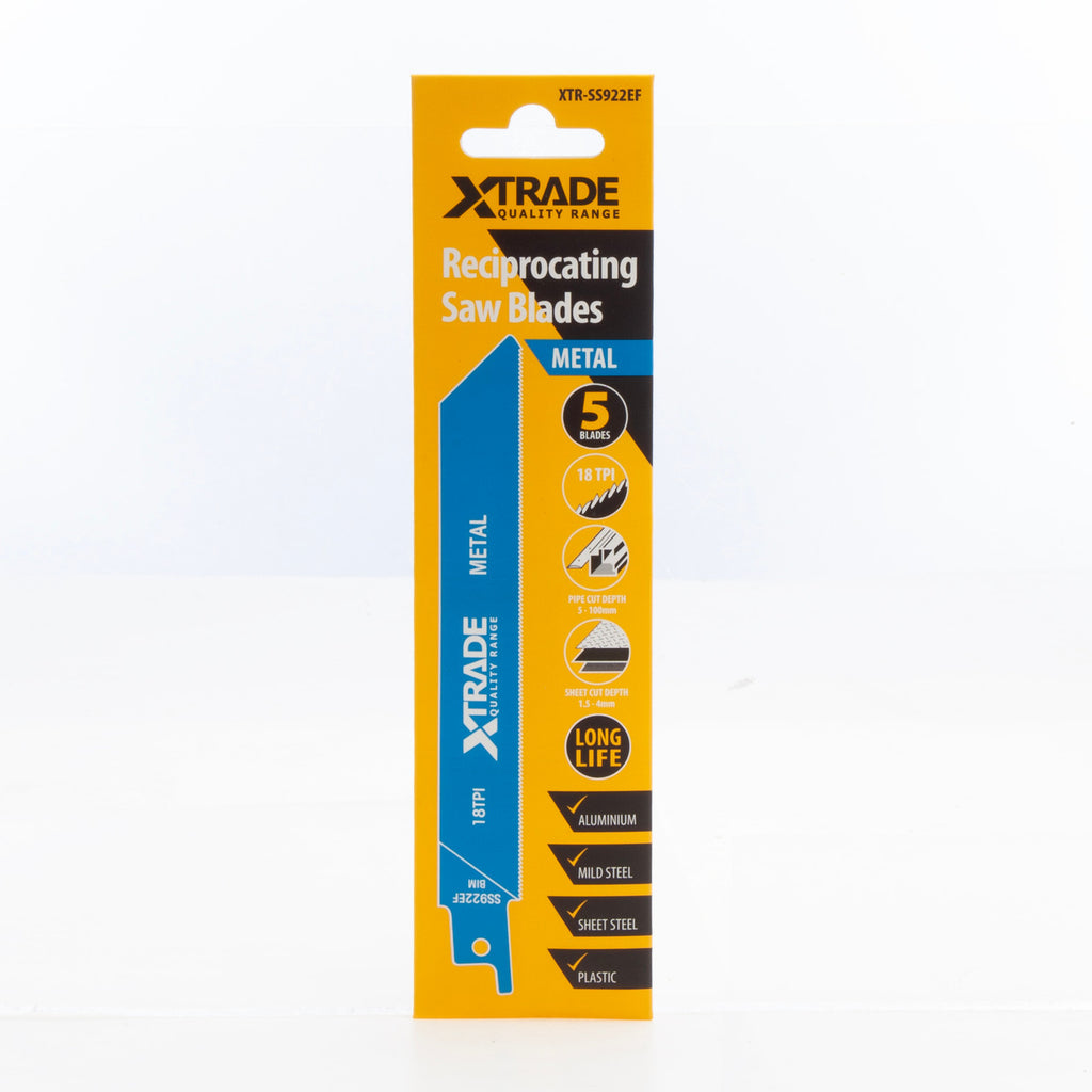 XTrade SS922EF Reciprocating Saw Blades for Metal front of box