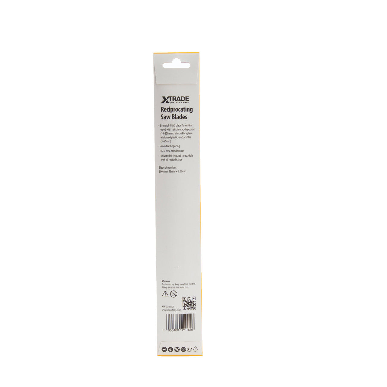XTrade SS1411DF Recip Blades for Wood/Metal back
