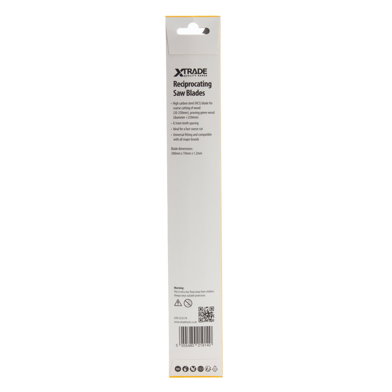 XTrade SS1617K Basic for Wood Reciprocating Saw Blades back