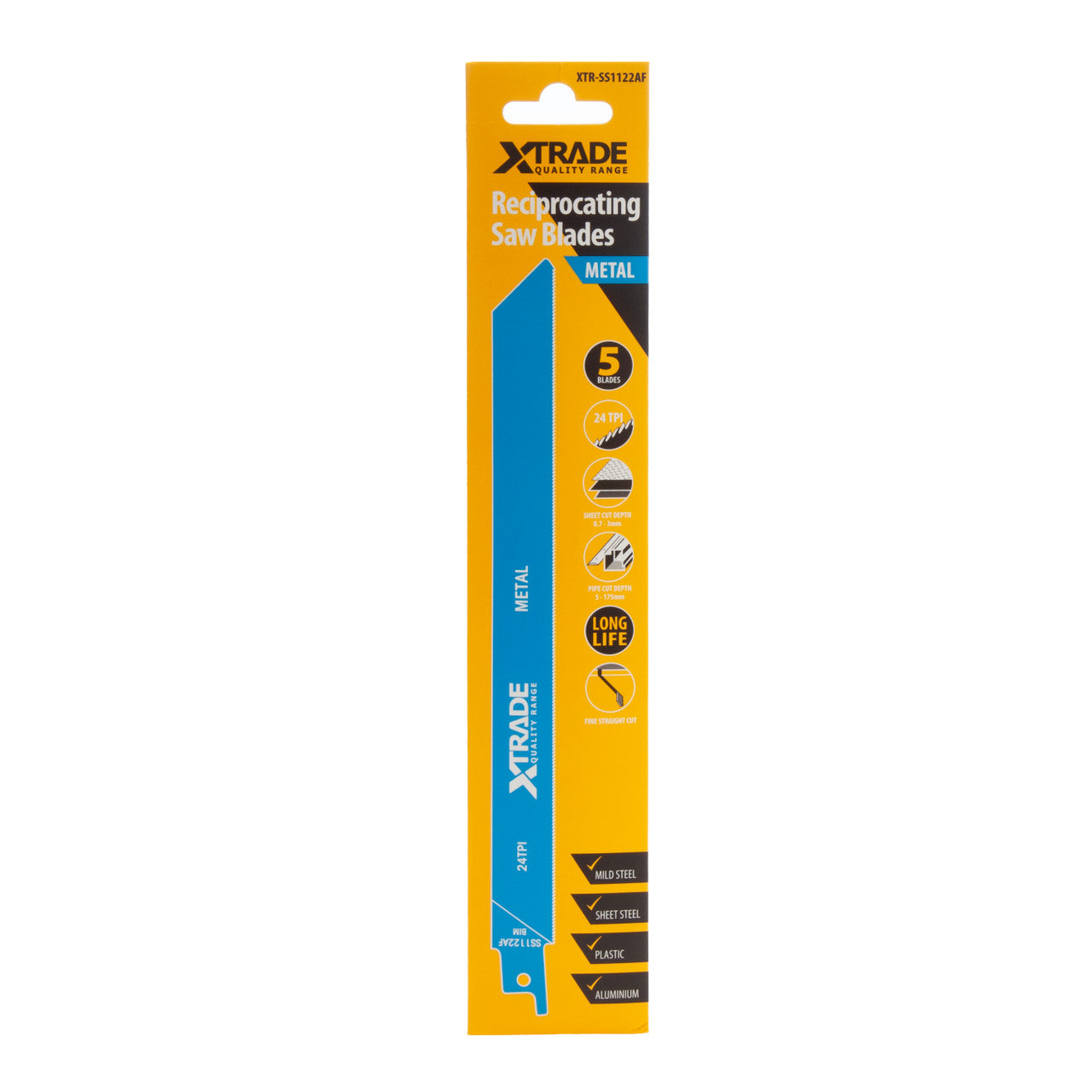 XTrade SS1122AF Flexible for Metal Reciprocating Saw Blades front