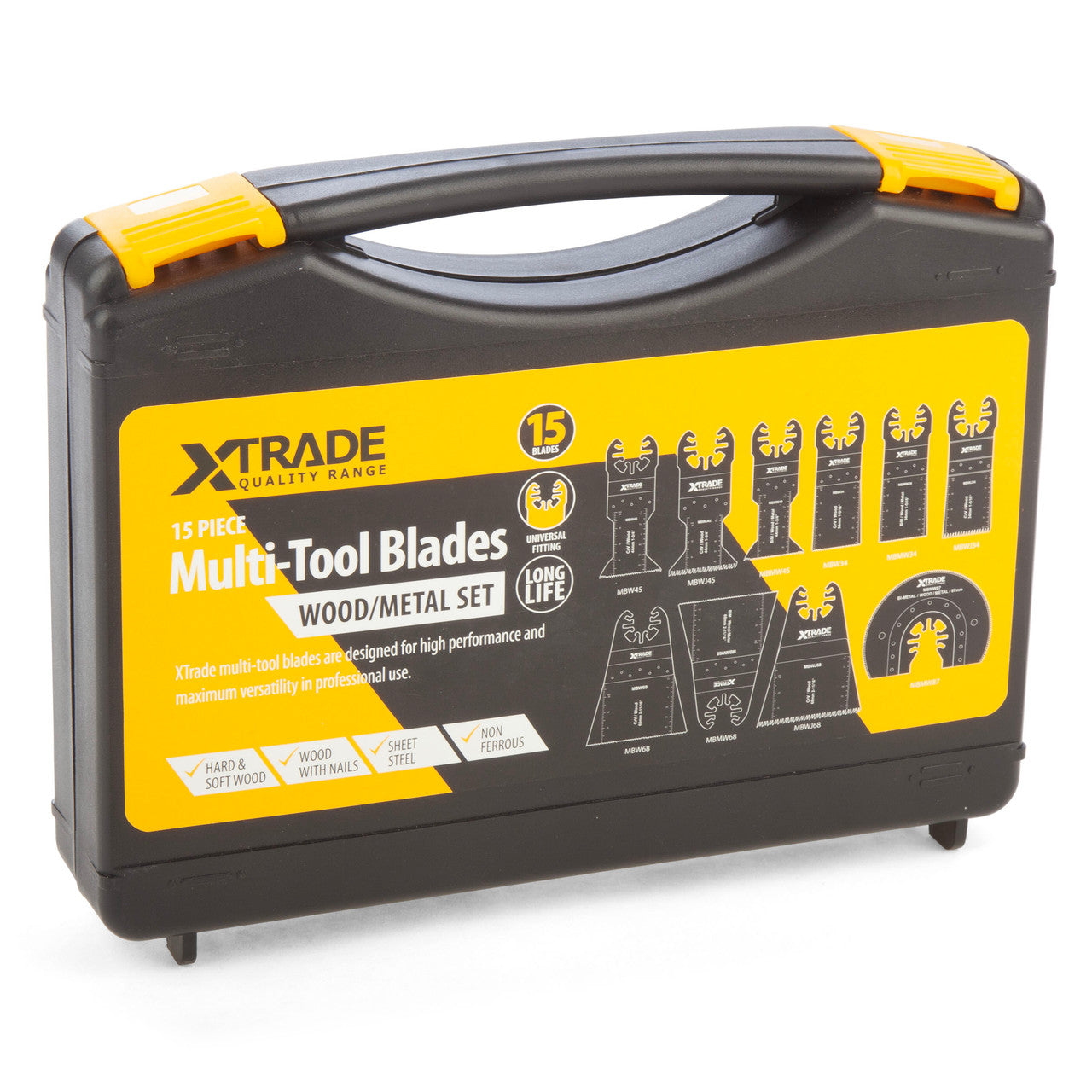 XTrade MBMWSET-15B Multi-Tool Blades for Wood/Metal in Case