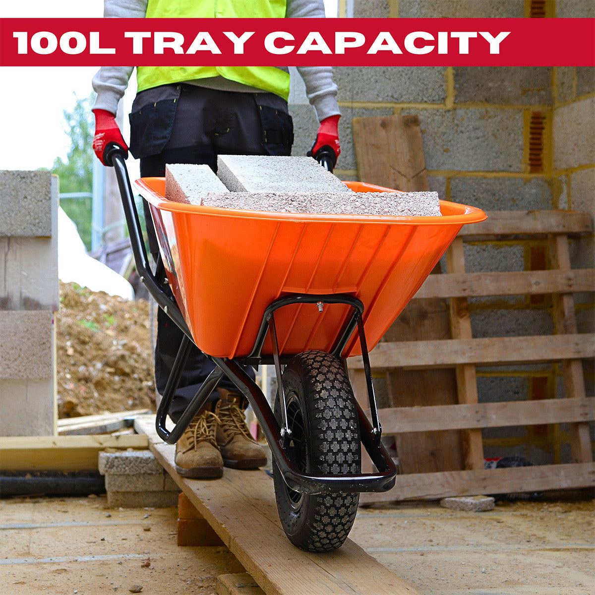 Excel 30372 Heavy Duty Wheelbarrow 4
