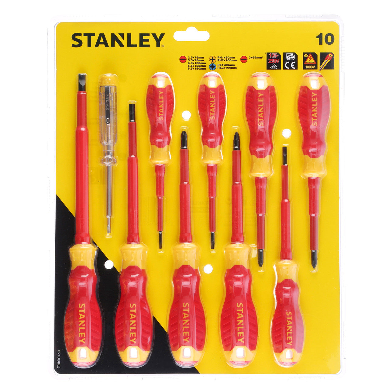 Stanley STHT60032-0 VDE Insulated Screwdriver Set (10 Piece) 3