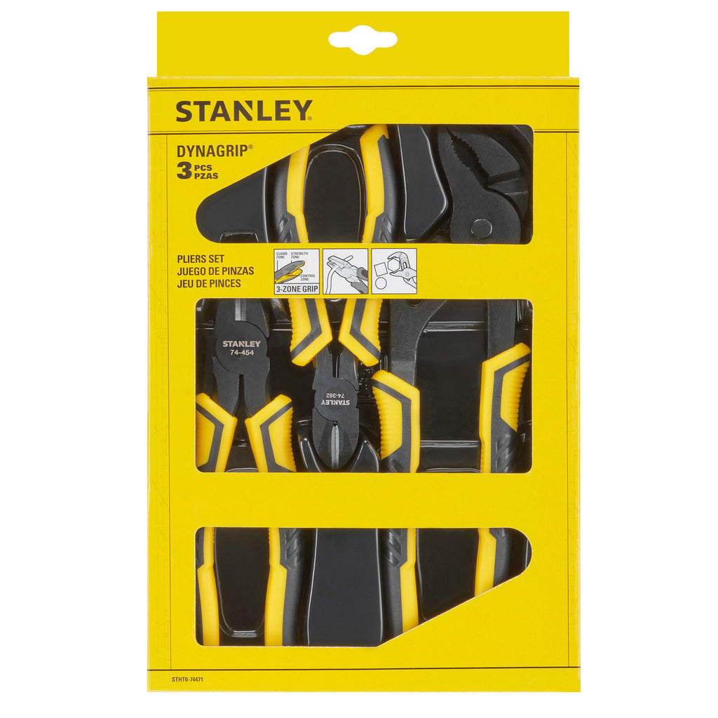 Stanley STHT0-74471 DYNAGRIP Control Grip Pliers (3 Piece) 2