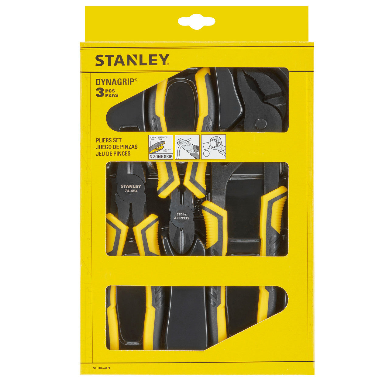Stanley STHT0-74471 DYNAGRIP Control Grip Pliers (3 Piece) 2
