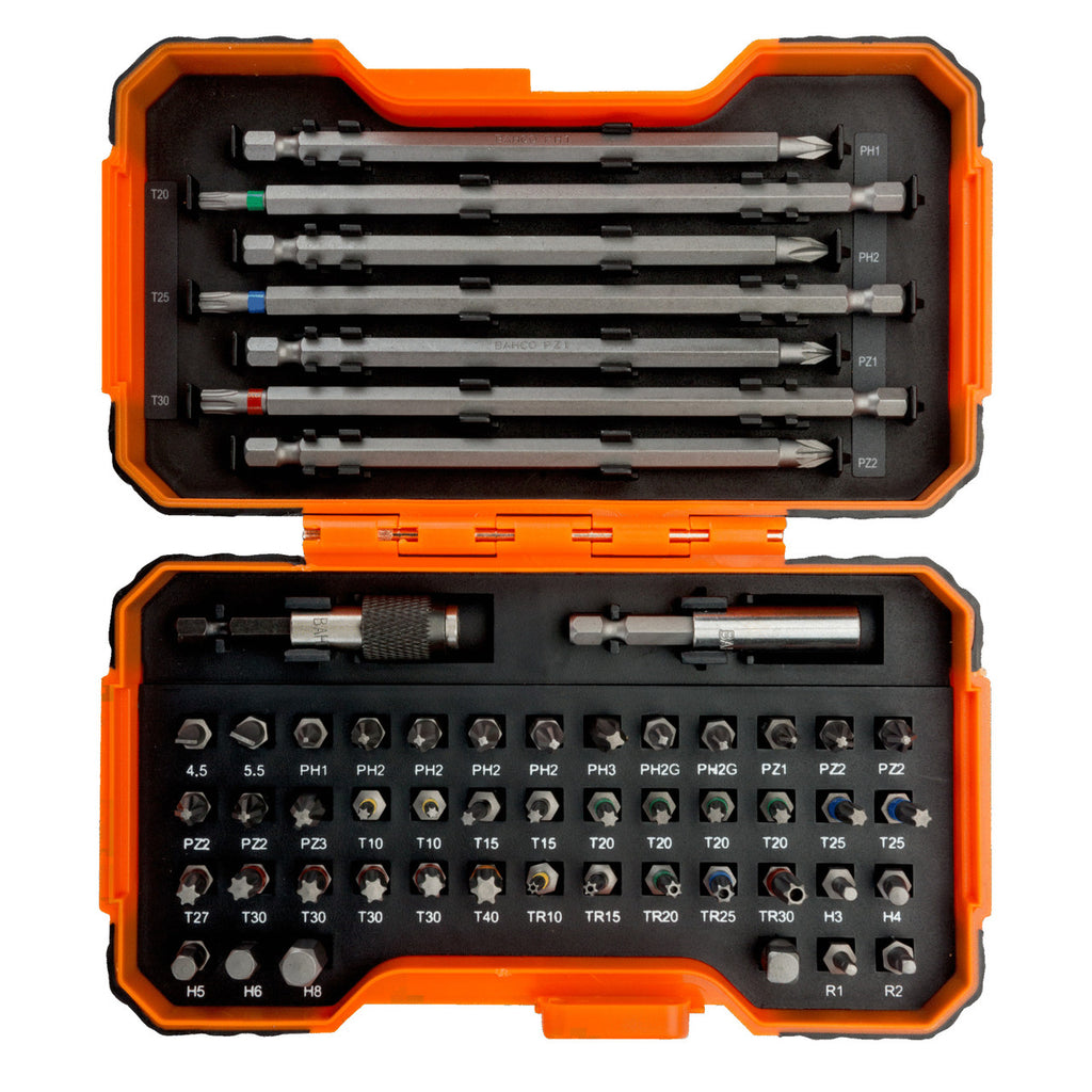 Bahco 59/S54BC Assorted Screwdriver Bit Set 1/4in Drive (54 Piece) 2
