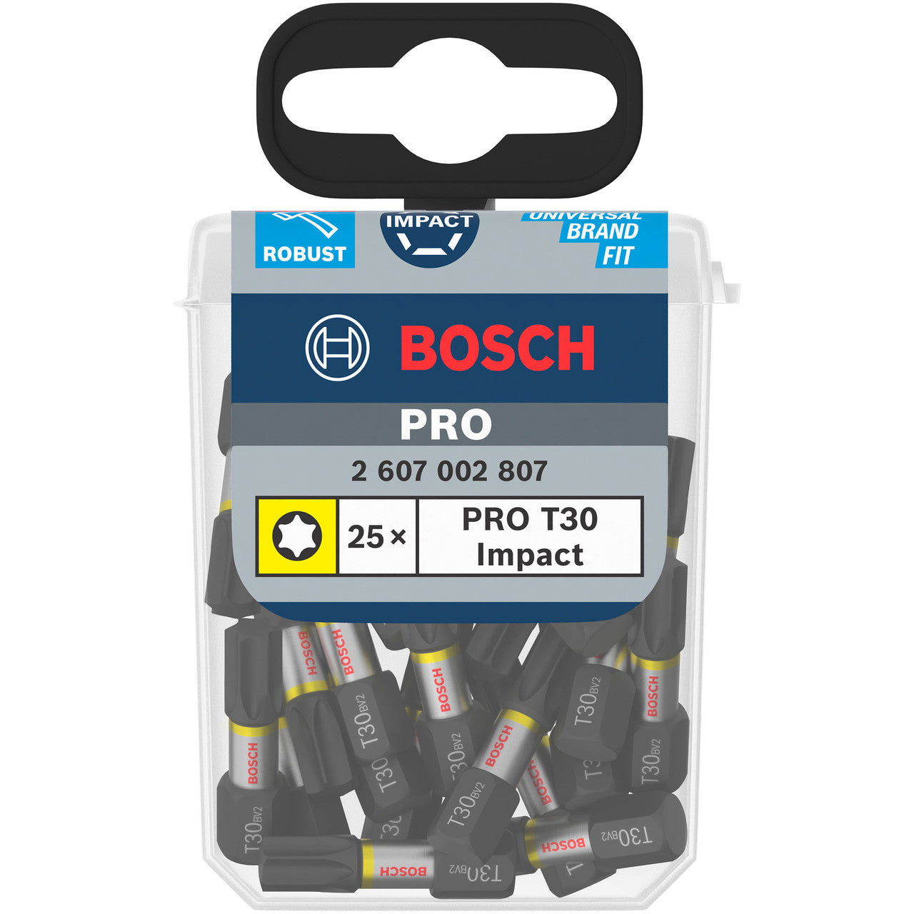 Bosch 2607002807 PRO Impact Screwdriver Bit Packaging