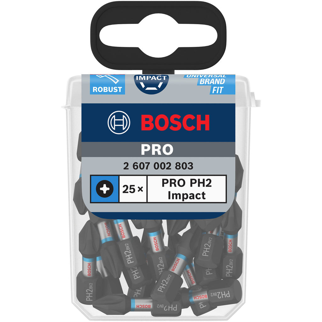 Bosch 2607002803 PRO Impact Screwdriver Bit Packaging