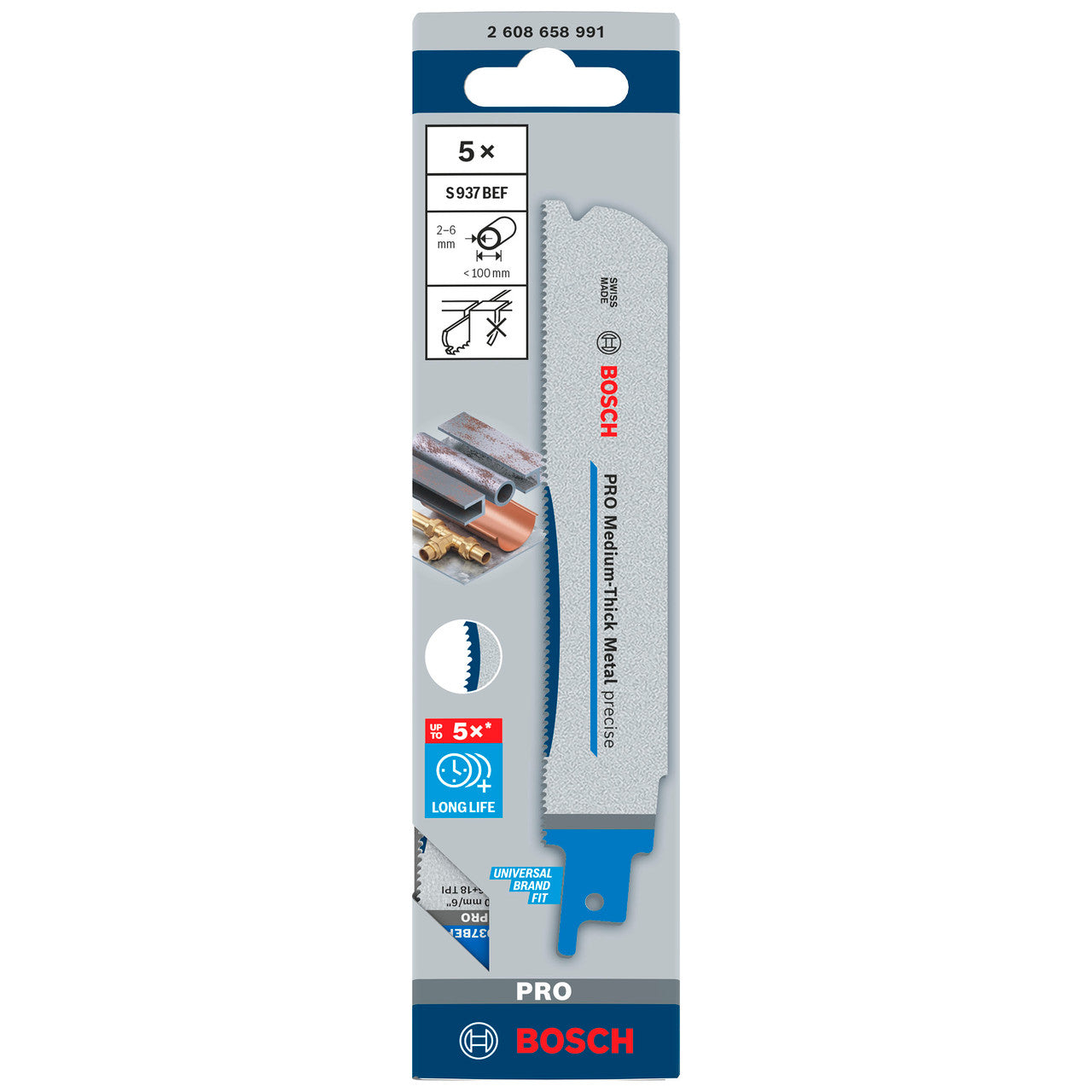 Bosch S937BEF PRO Precise Reciprocating Saw Blade Packaging
