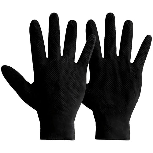 Mercator Ideall Grip Black Nitrile Gloves