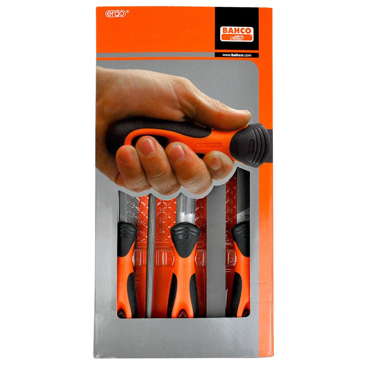 Bahco 1-478-08-1-2 ERGO Engineering File Set 200mm Packaging
