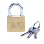 Locksmyth L2200010 Brass Padlock with Keys