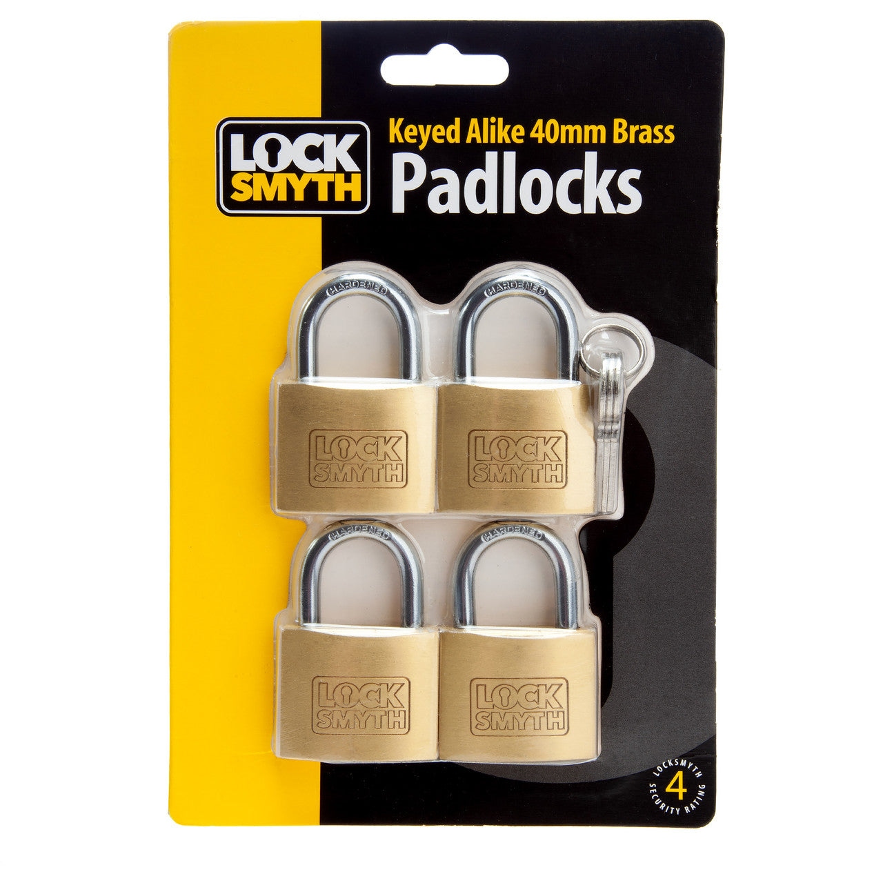 Locksmyth L2200012 Brass Padlock in Packaging