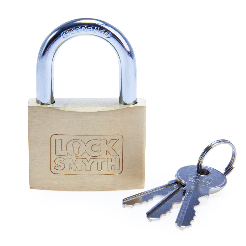 Locksmyth L2200013 Brass Padlock with Keys