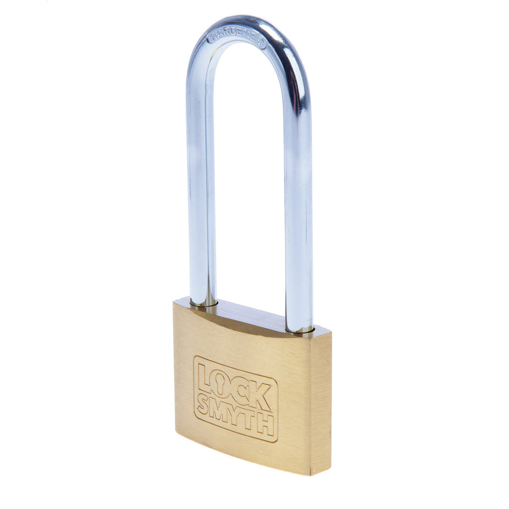 Locksmyth L2200015 Long Shackle Brass Padlock