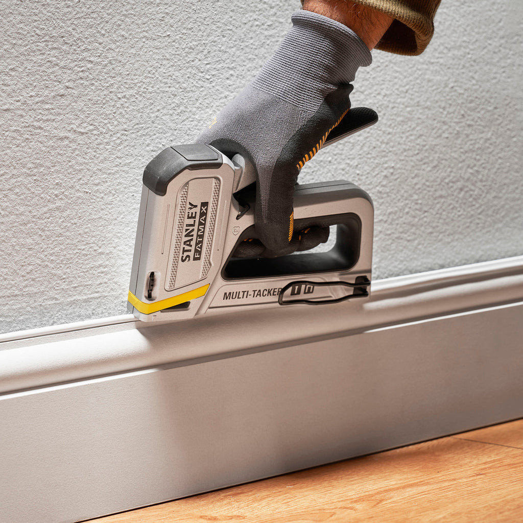 Stanley FMHT70250-0 FatMax 2-in-1 Multi-Tacker In Use on Cable