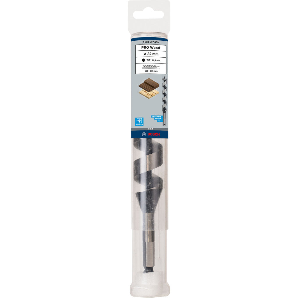 Bosch 2608597639 PRO Wood Auger Drill Bit in Packaging