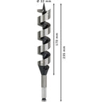 Bosch 2608597639 PRO Wood Auger Drill Bit Dimensions