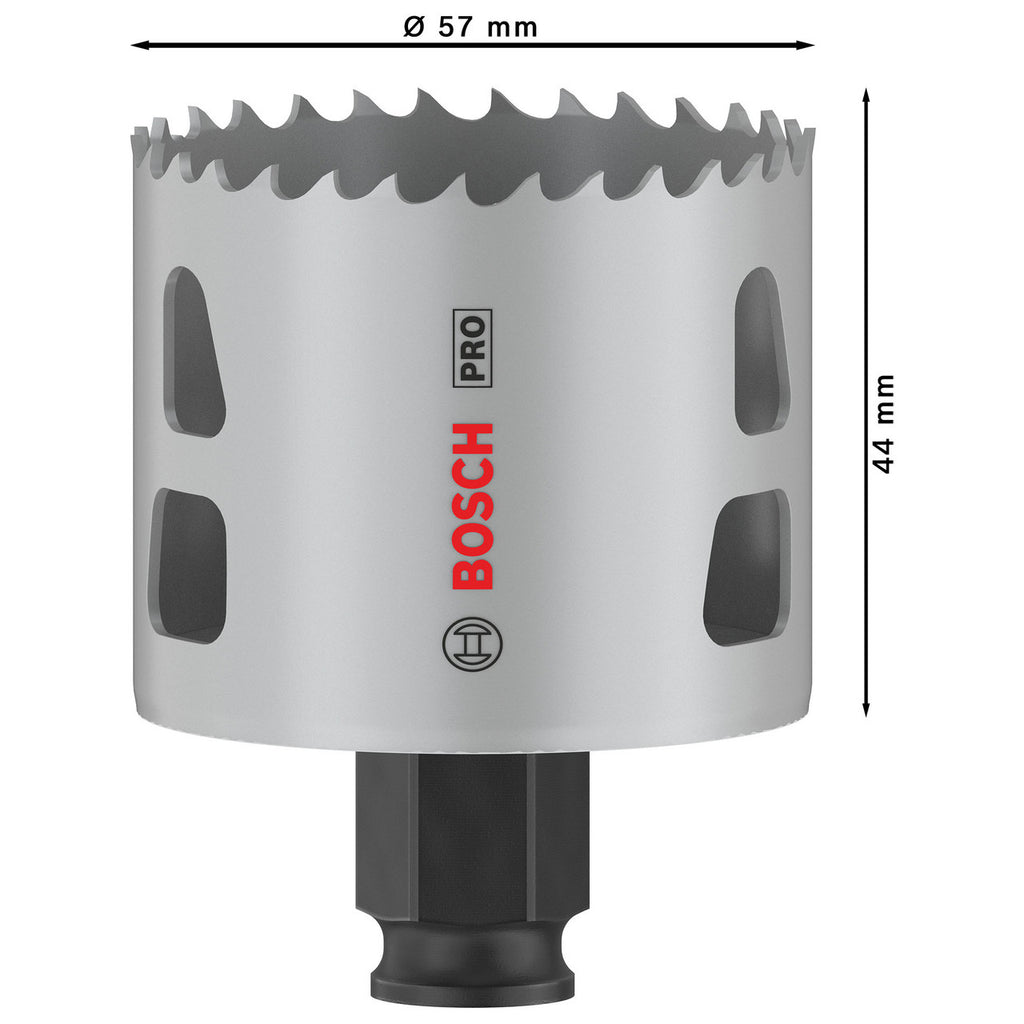 PRO Multi Material PC Plus Hole Saw Dimensions