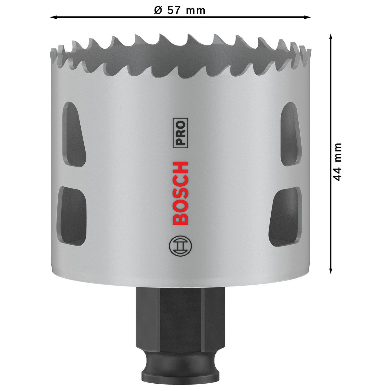 PRO Multi Material PC Plus Hole Saw Dimensions