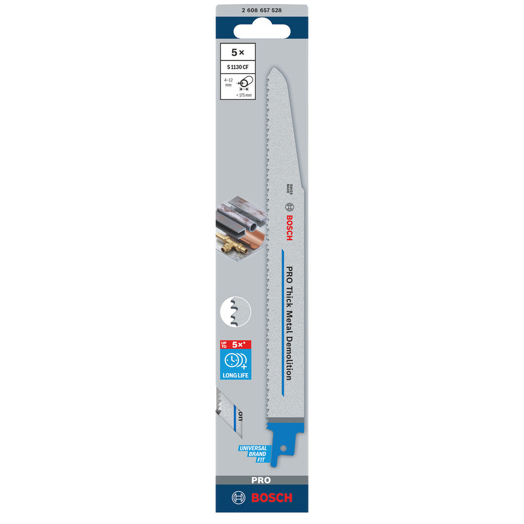 Bosch PRO Thick Metal Demolition S1130CF Blade in Packaging