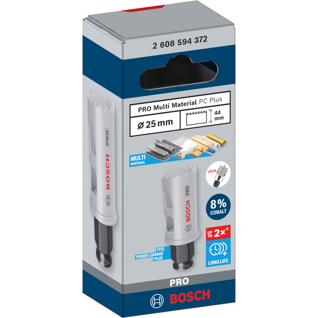 Bosch 2608594372 PRO Multi-Material PC Plus Hole Saw in Packaging