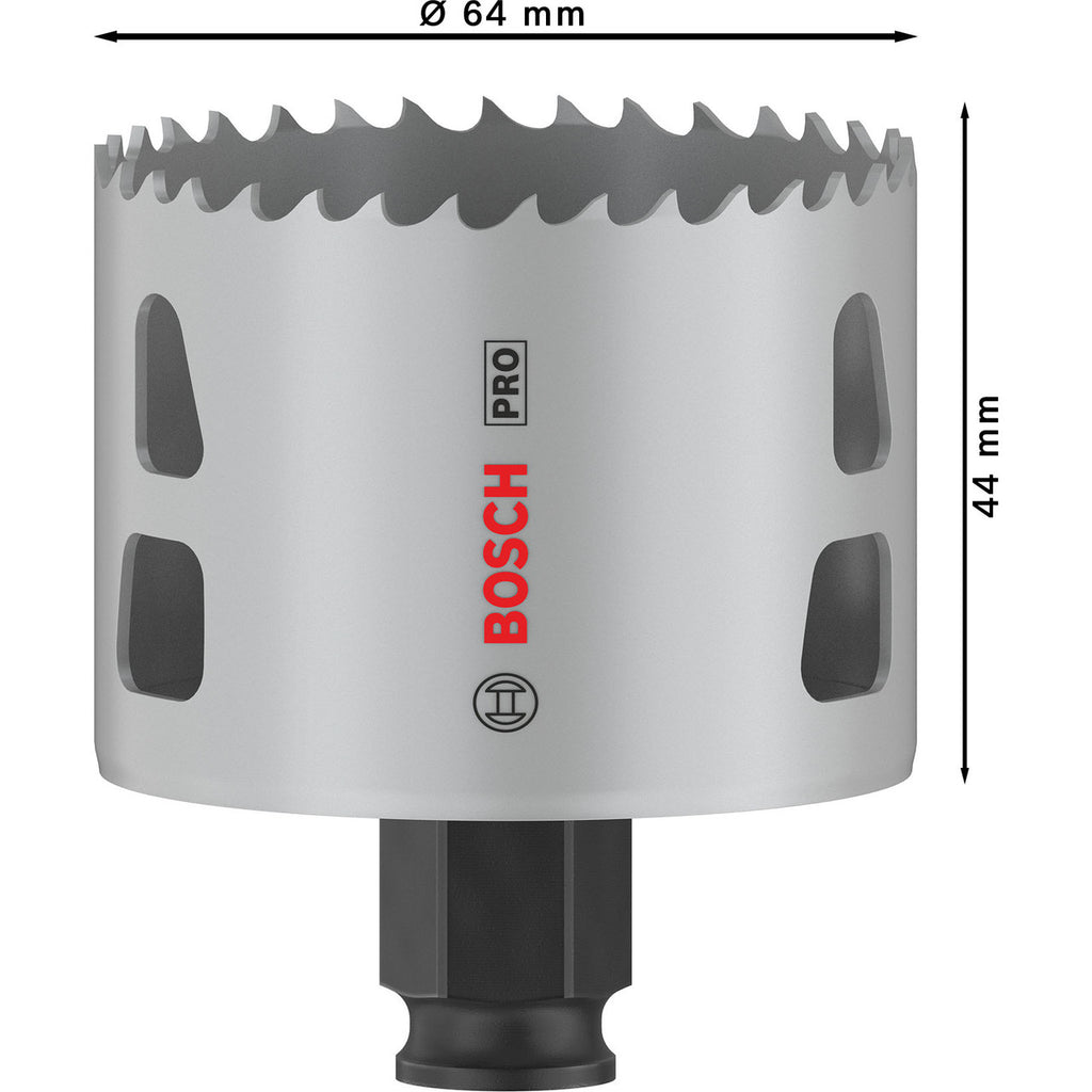 Bosch 2608594395 PRO Multi-Material PC Plus Hole Saw Dimensions