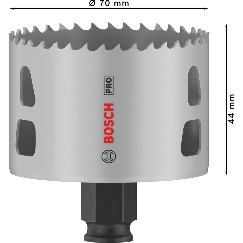 Bosch 2608594400 PRO Multi-Material PC Plus Hole Saw Dimensions