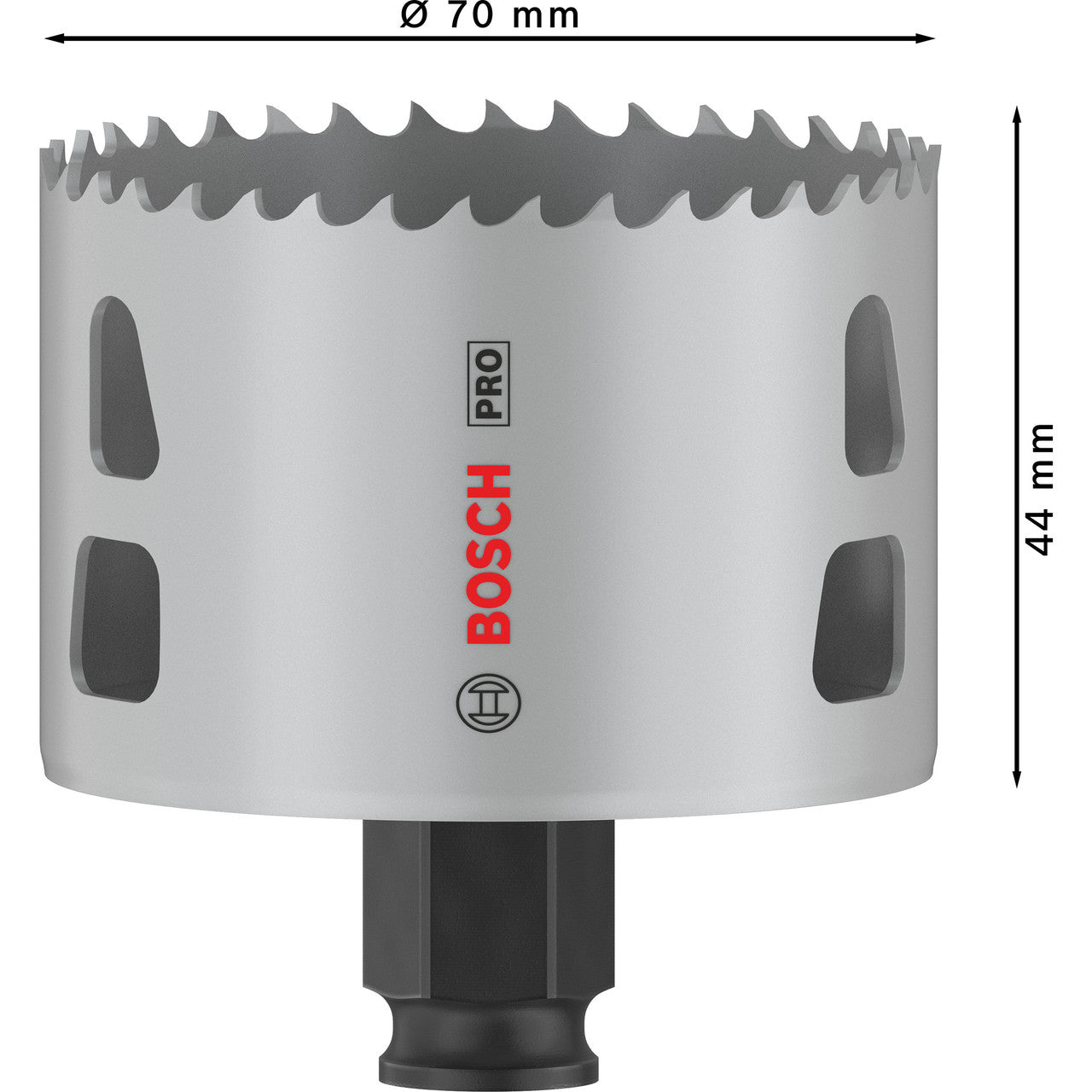 Bosch 2608594400 PRO Multi-Material PC Plus Hole Saw Dimensions
