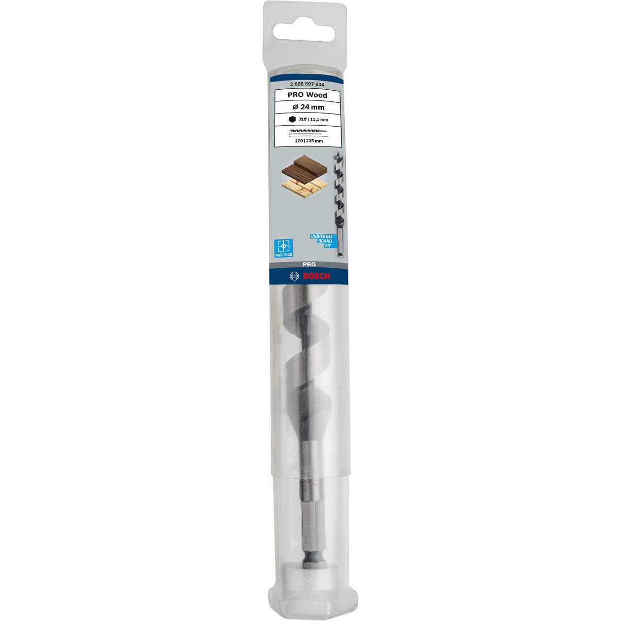 Bosch 2608597634 PRO Wood Auger Drill Bit in Packaging