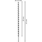 Bosch 2608597642 PRO Wood Auger Drill Bit Dimensions