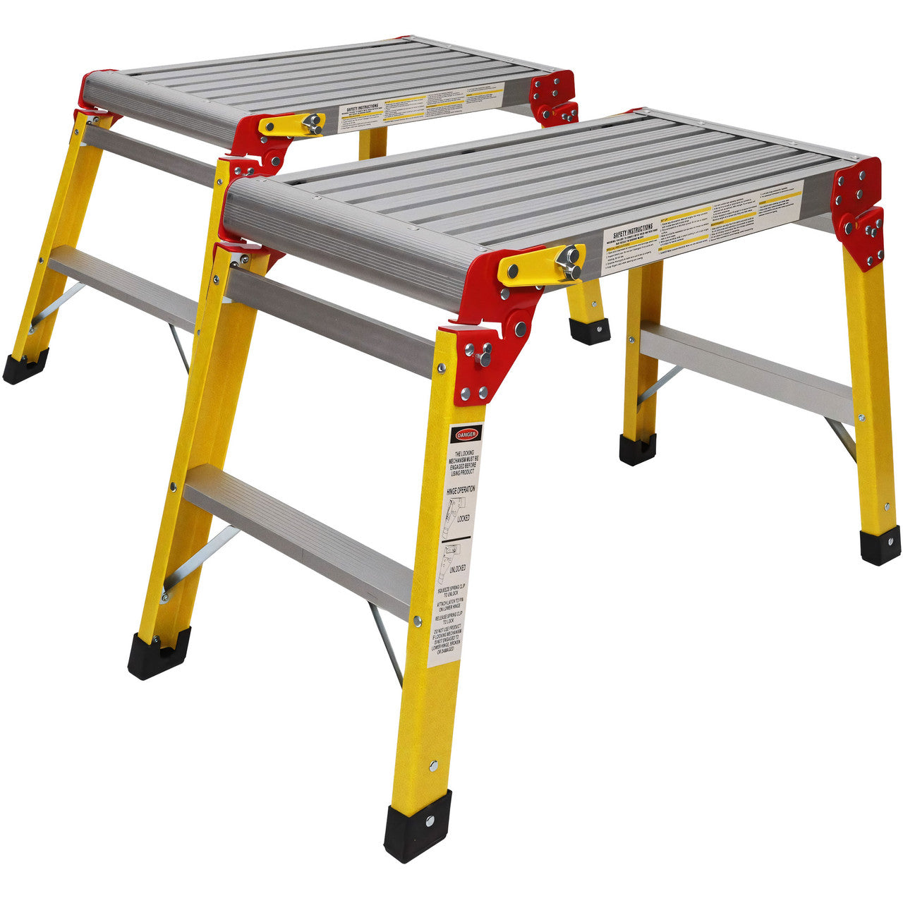 Excel 6491 Fibreglass Folding Platform Workbench (Pack of 2)