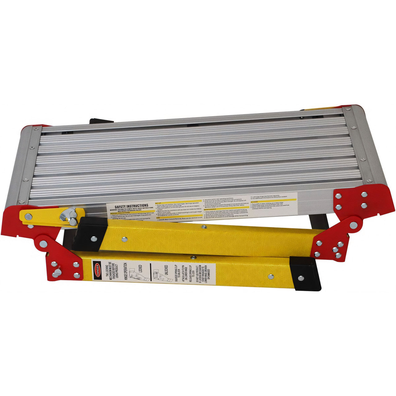 Excel 6491 Fibreglass Folding Platform Workbench Folded