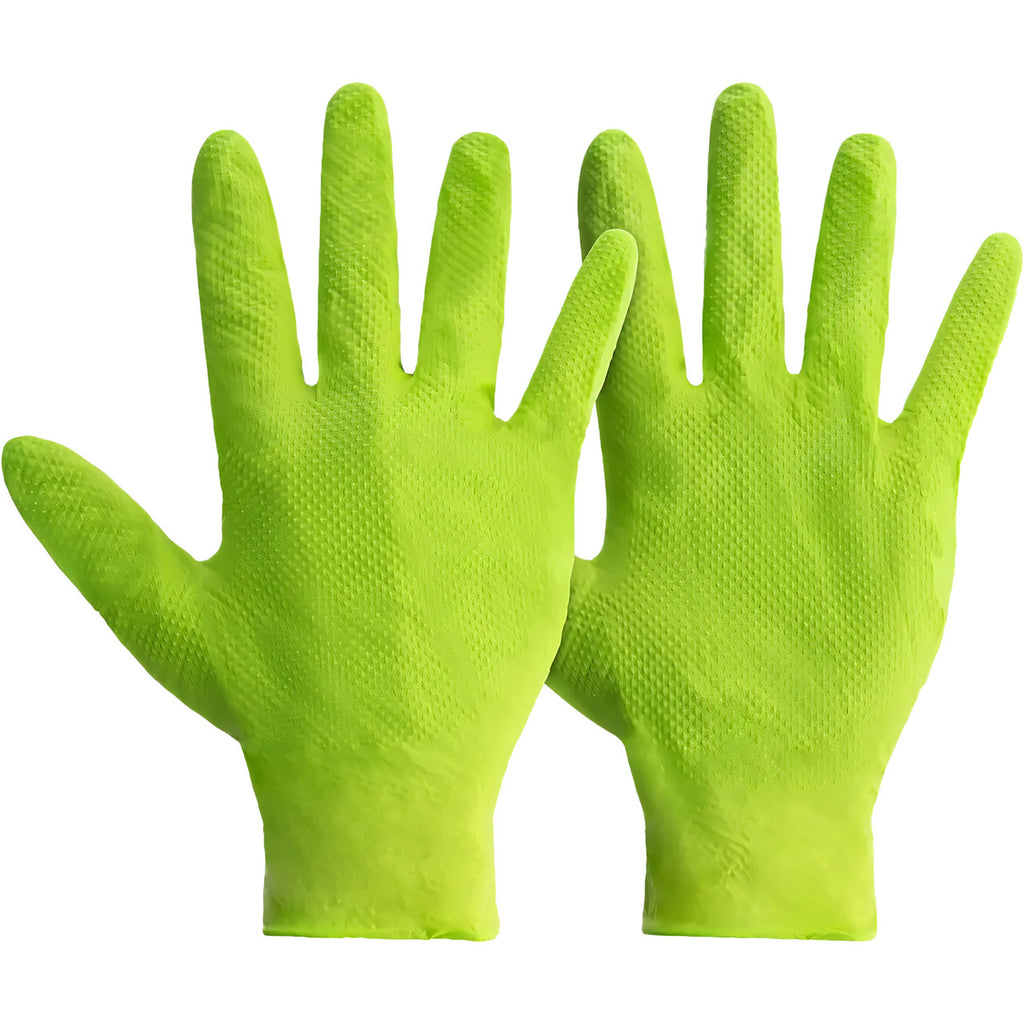 Mercator Ideall Grip Green Nitrile Gloves