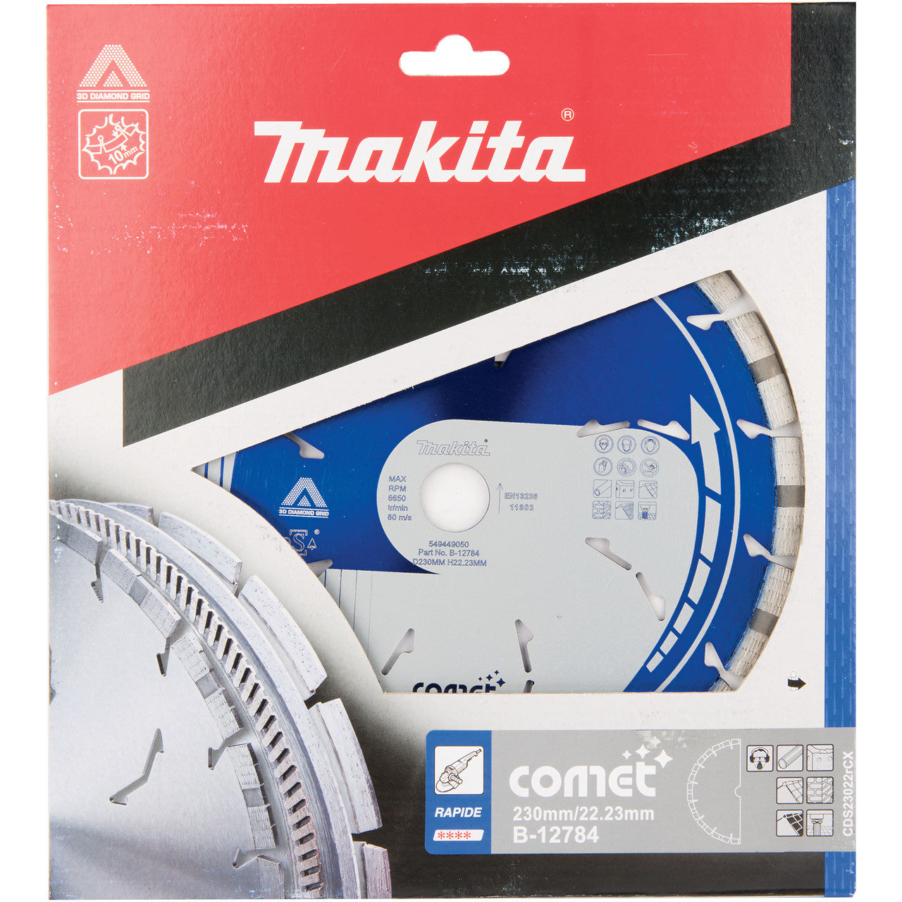 Makita B-12784 Comet Rapide Dry & Wet Diamond Wheel in Packaging