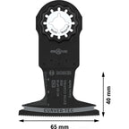 Bosch AII 65 APIB PRO Starlock Plunge Cut Multi-Tool Blade Dimensions
