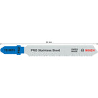 Bosch T118EFS PRO Stainless Steel Jigsaw Blade Dimensions