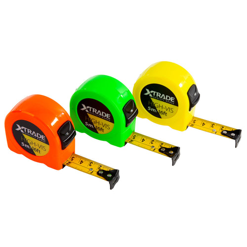 XTrade X0900292 High-Visibility Tape Measures