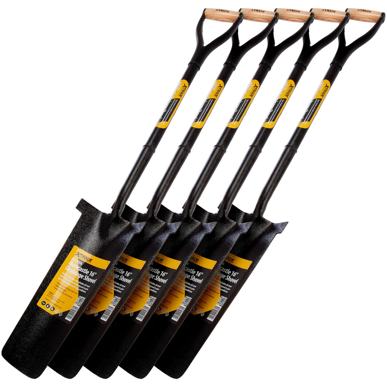 XTrade X1300011 All Steel 16” Head Newcastle Drainage Shovels