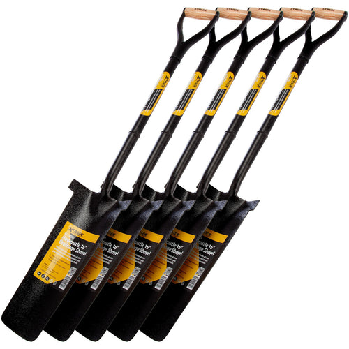 XTrade X1300011 All Steel 16” Head Newcastle Drainage Shovels