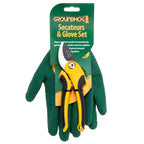 Groundhog G1300058 Secateurs & Glove Set in Packaging