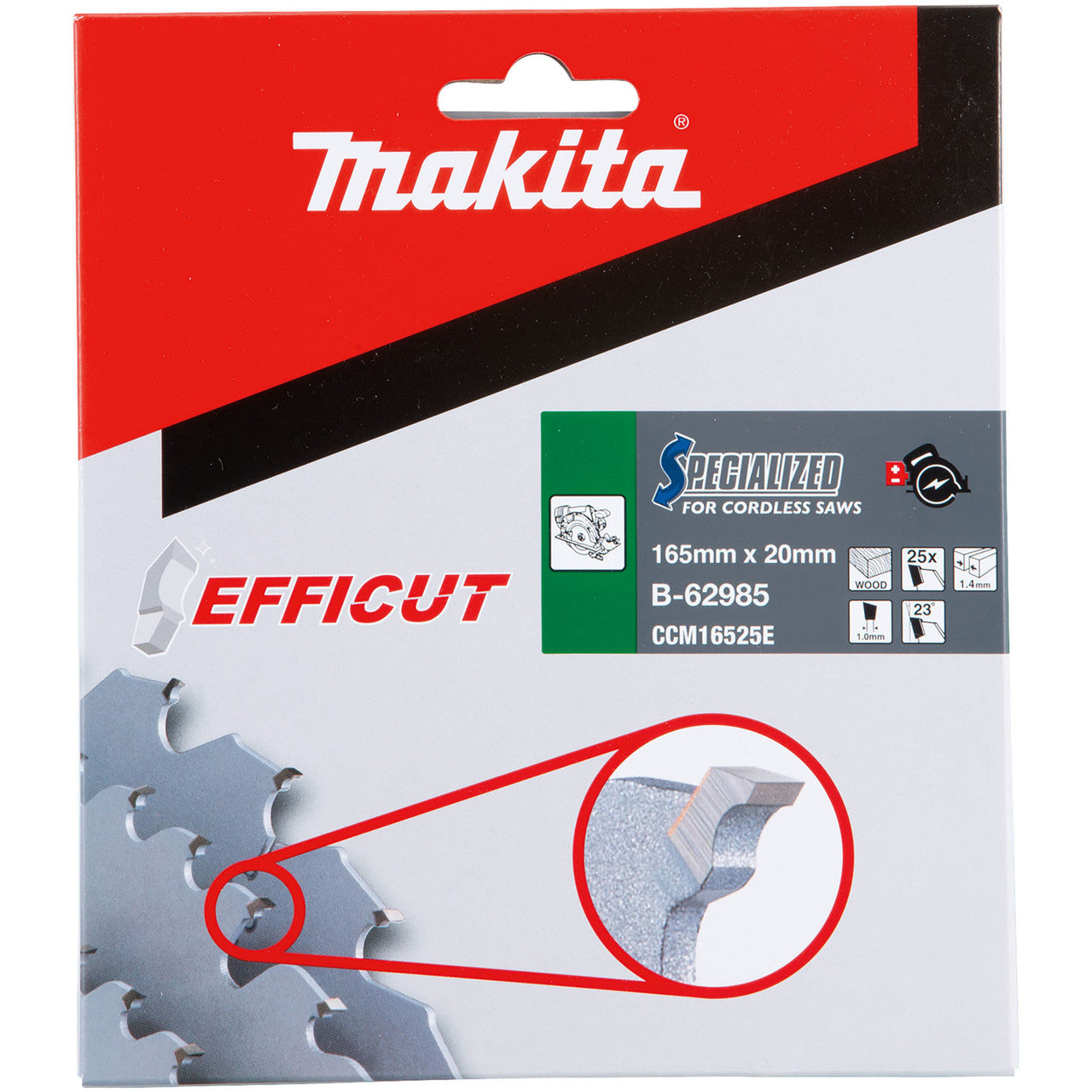 Makita B-62985 Efficut Circular Saw Blade for Wood in Packaging