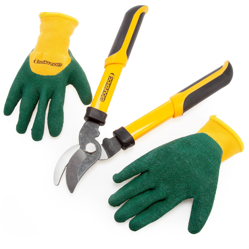 Groundhog G1300067 Mini Bypass Lopper 15"/380mm & Glove Set