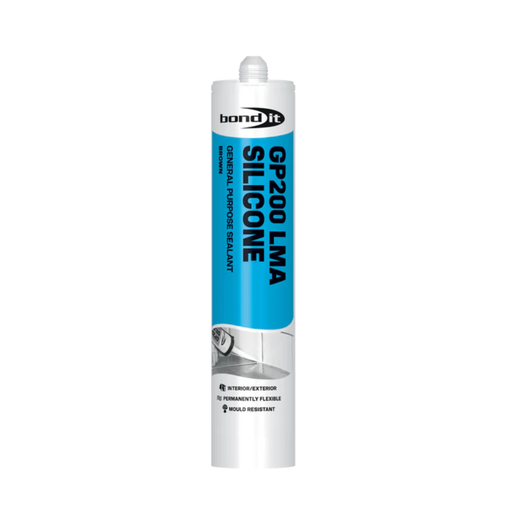 Bond It GP200 General Purpose Silicone Sealant 275ml (Brown) ‒ Box of 25