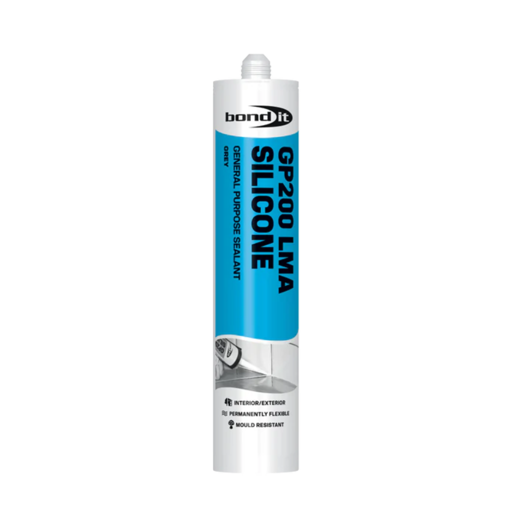 Bond It GP200 General Purpose Silicone Sealant 275ml (Grey) ‒ Box of 25