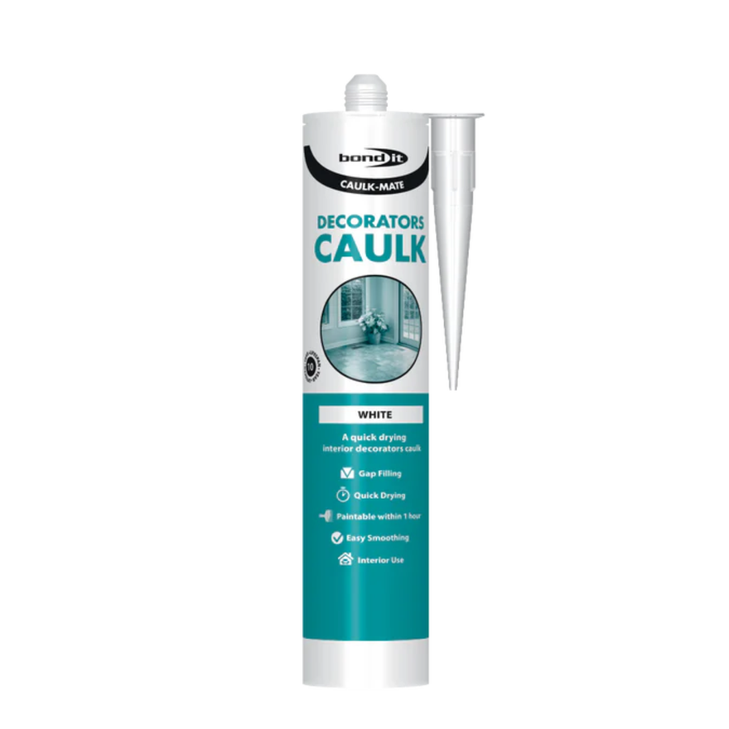 Bond It Caulk-Mate One Hour Interior Decorators Caulk 285ml (White) - Box of 25