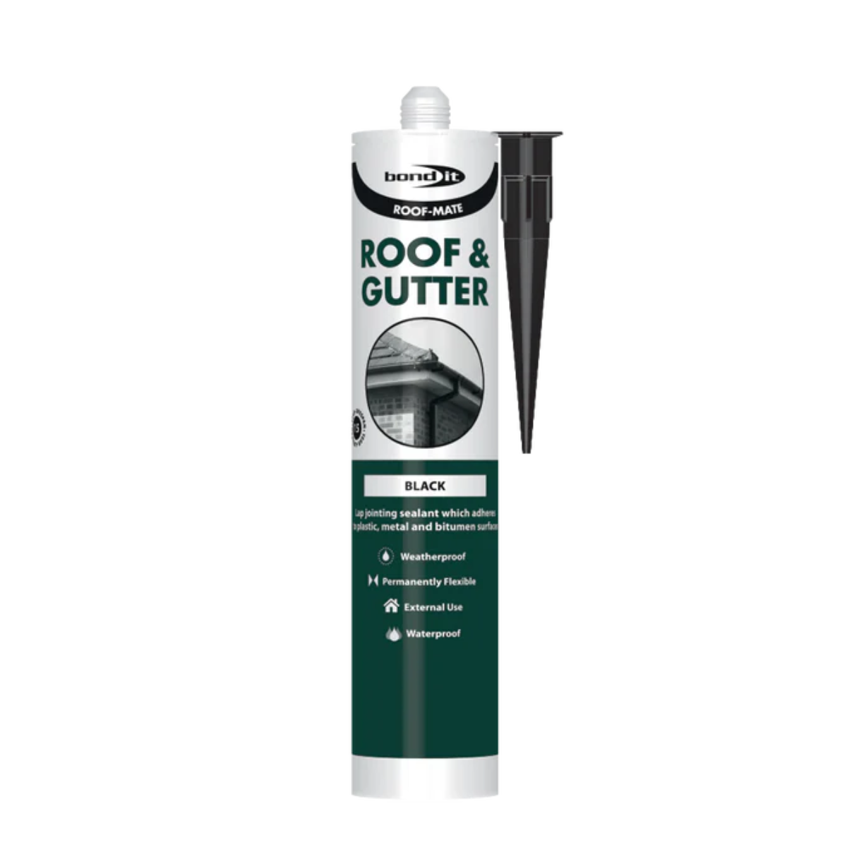Bond It Roof-Mate Roof and Gutter Sealant 285ml (Black) - Box of 25