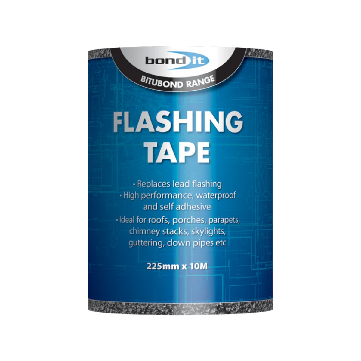 Bond It High Performance Self-Adhesive Flashing Tape 225mm x 10m (Grey) - Box of 2